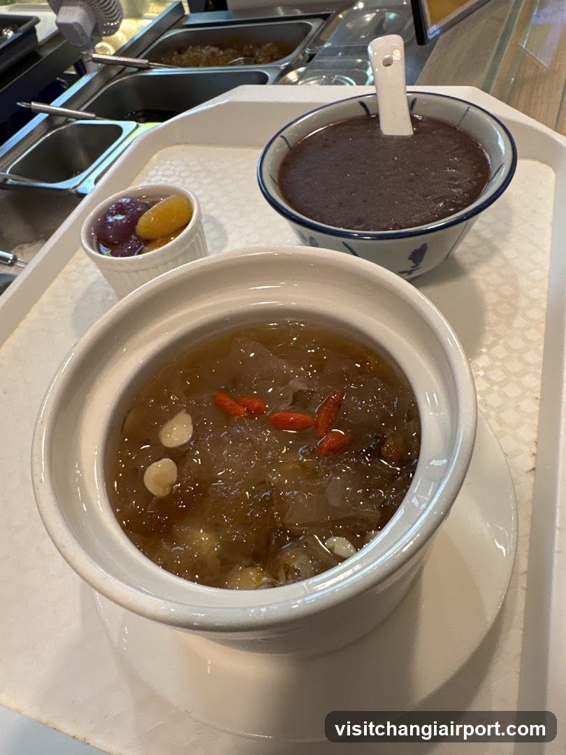 Dessert Tray with Sweet Soups