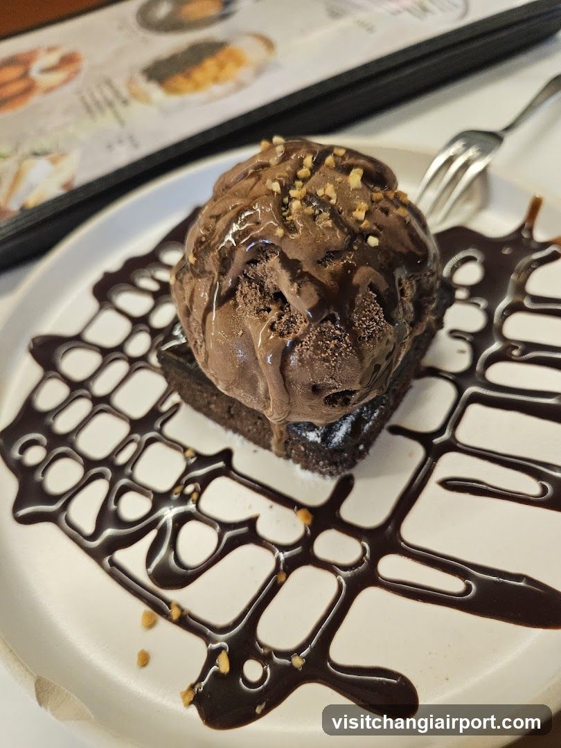 Chocolate Brownie with Ice Cream
