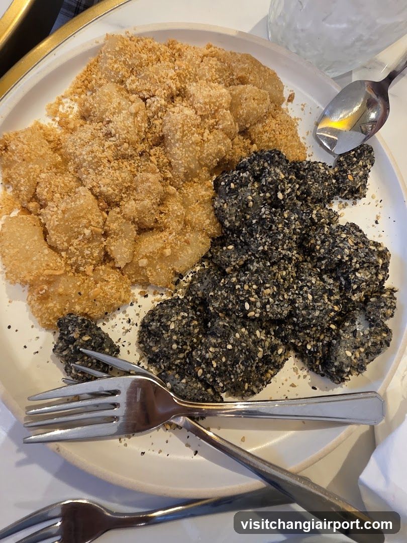 Breaded and Sesame Crusted Food