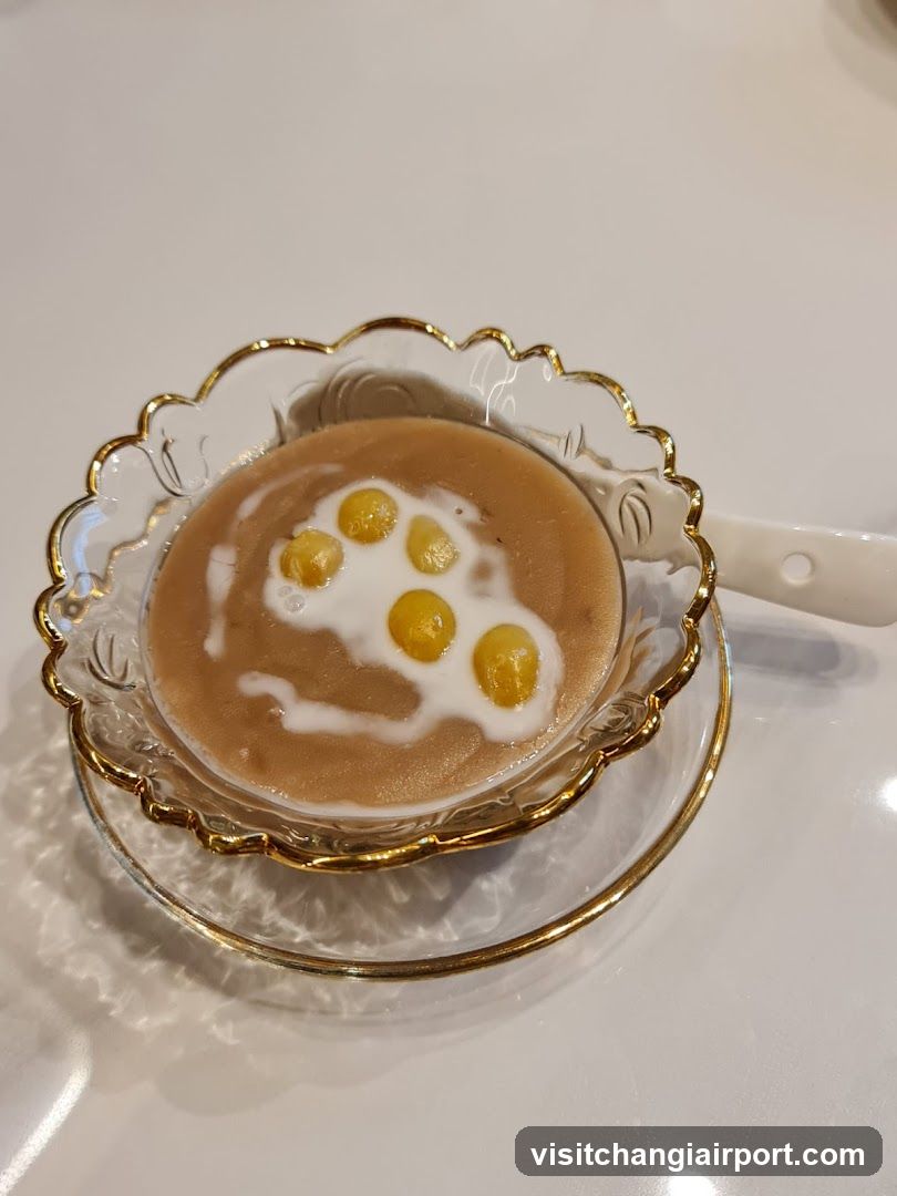 Dessert with Cream and Fruit Topping