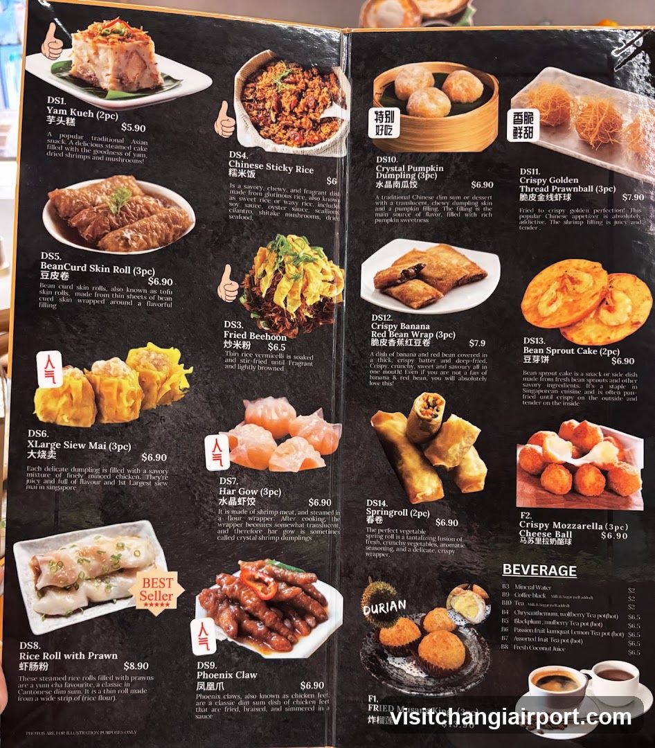 Dish Menu with Prices