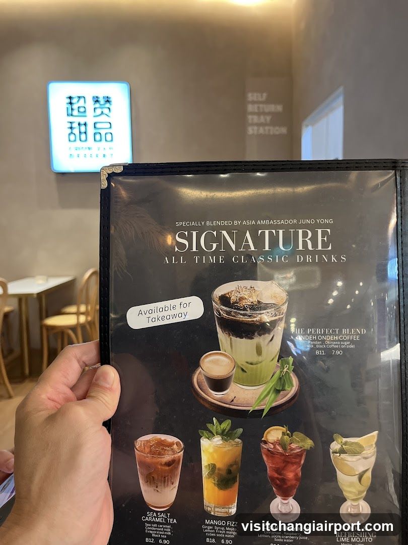 Signature All Time Classic Drinks Menu