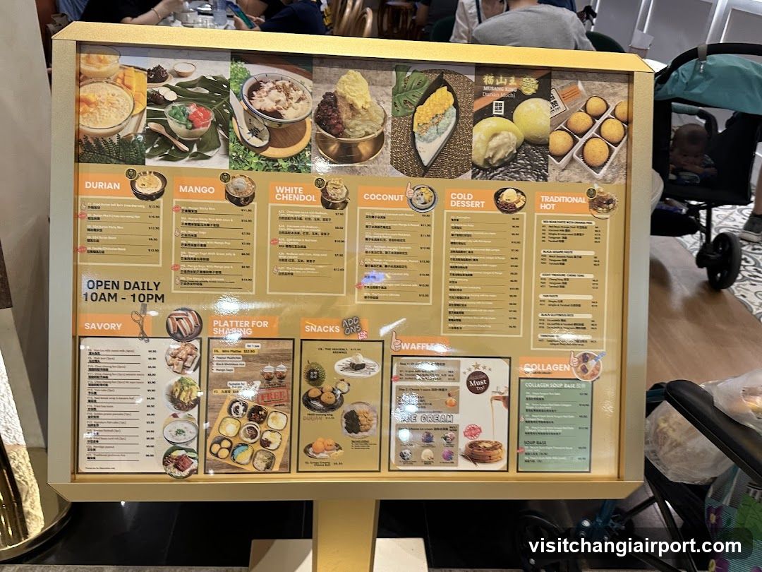 Dessert and Snack Menu Board