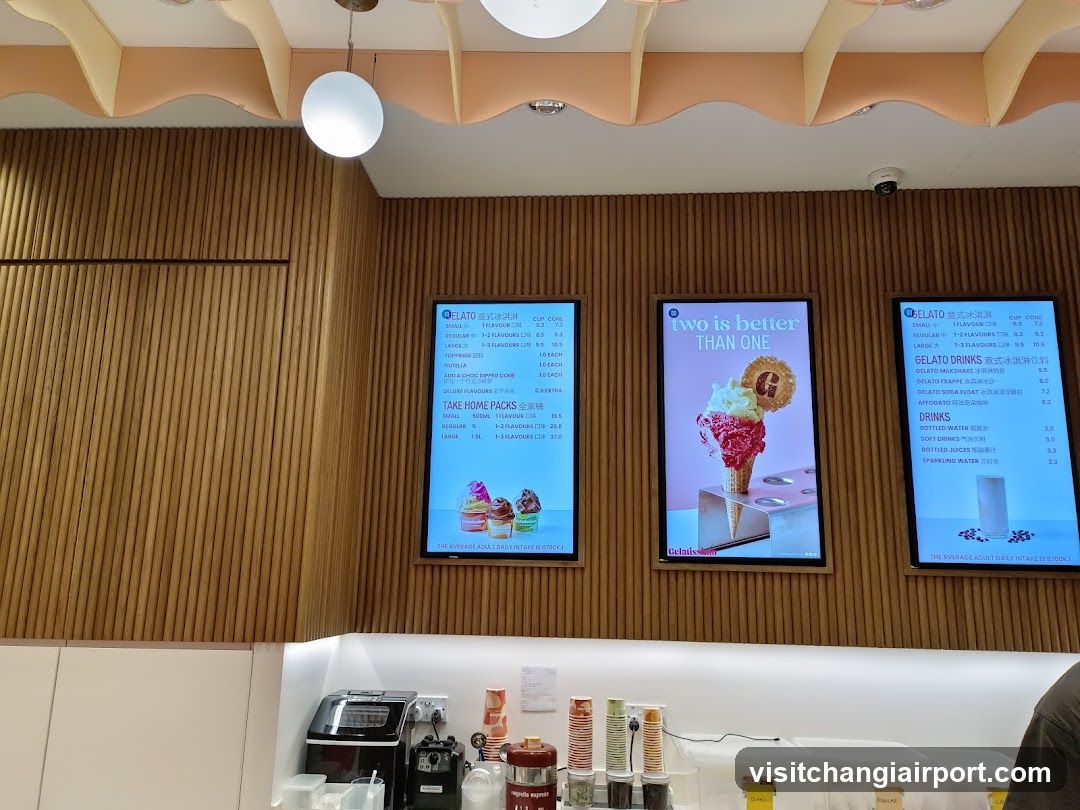 Gelato Shop Interior Display