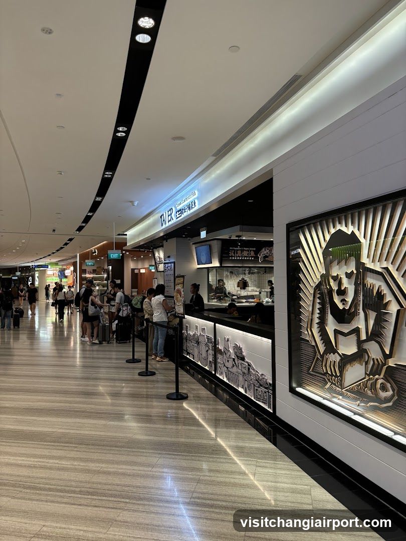 Airport Food Court Interior