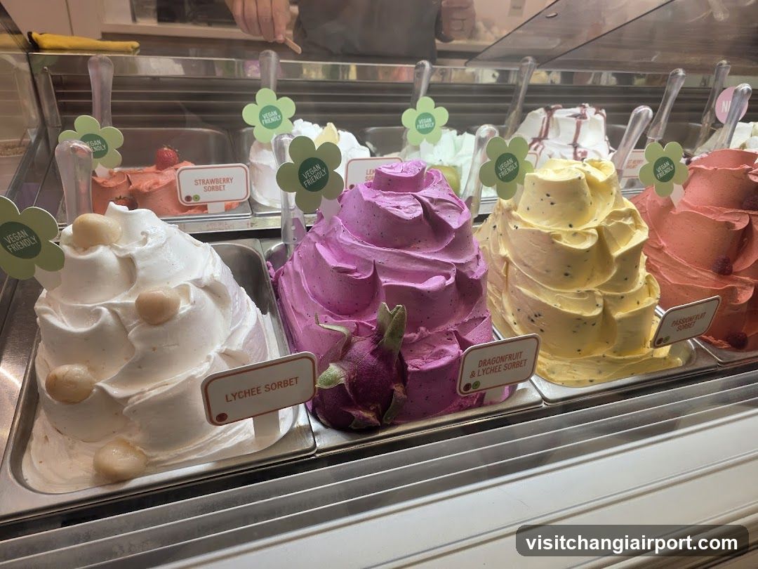 Vegan Gelato Display