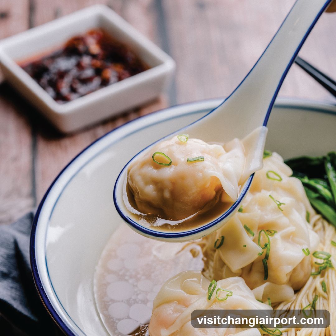 Wonton Soup with Dumplings and Greens