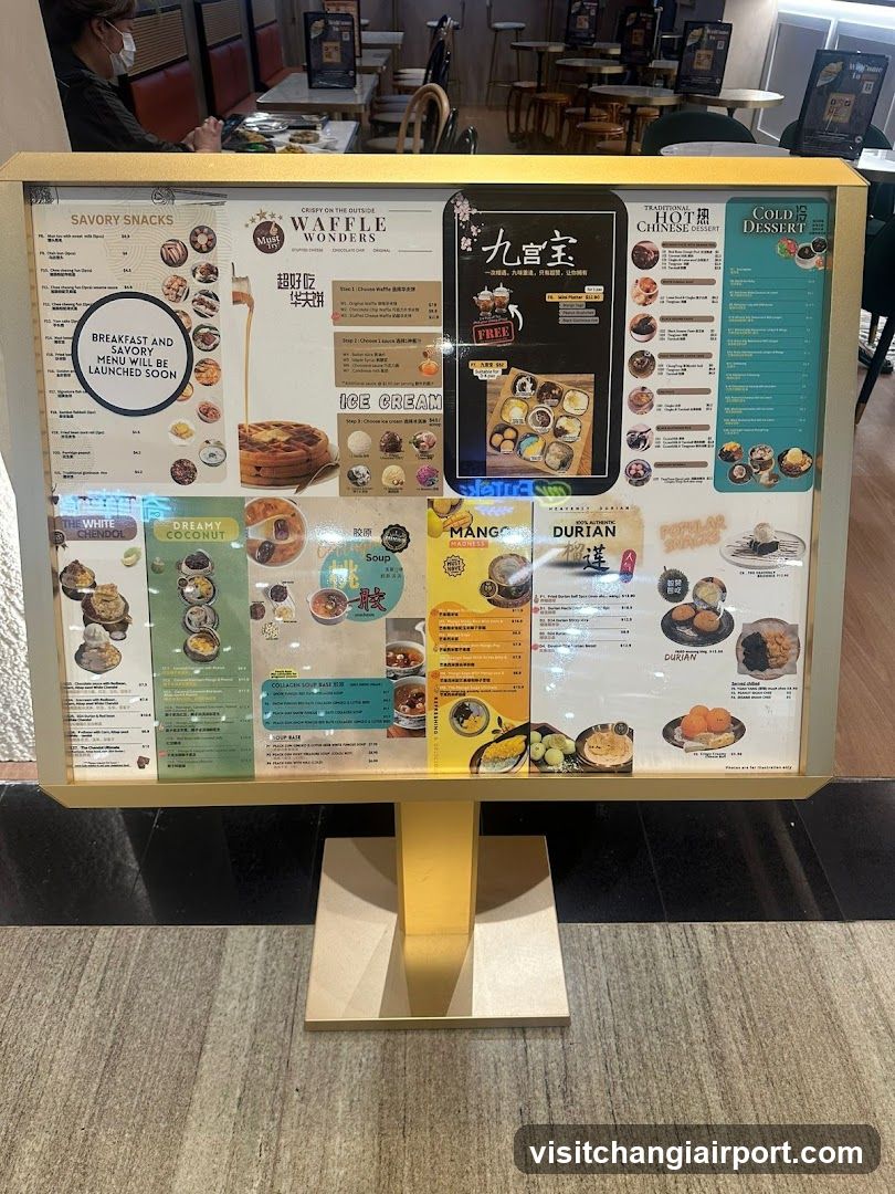 Waffle Wonders Menu Board