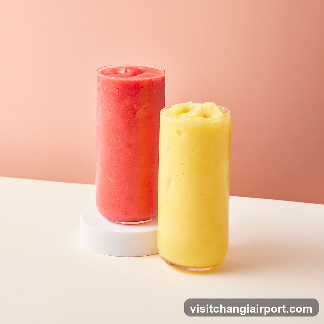 Smoothies on display