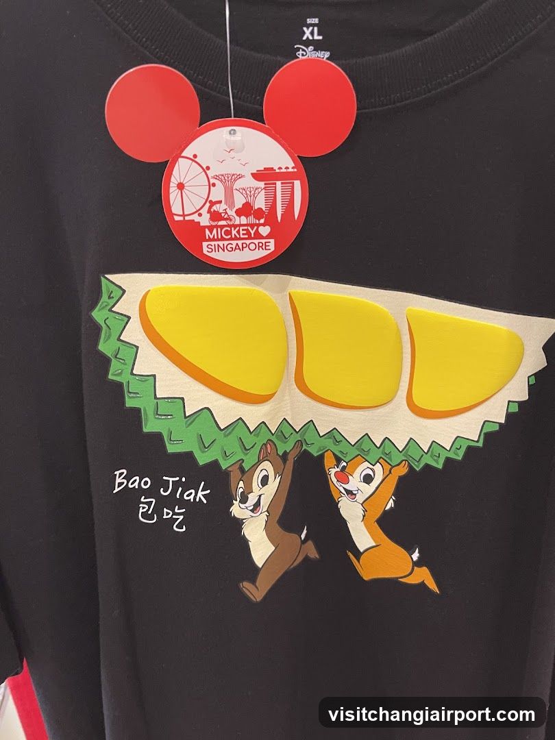 Disney Singapore T-shirt with Chip and Dale design