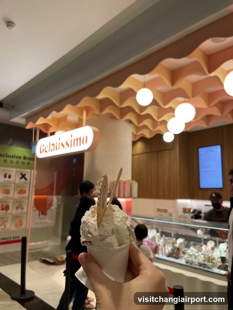 Gelatissimo Ice Cream Shop Interior