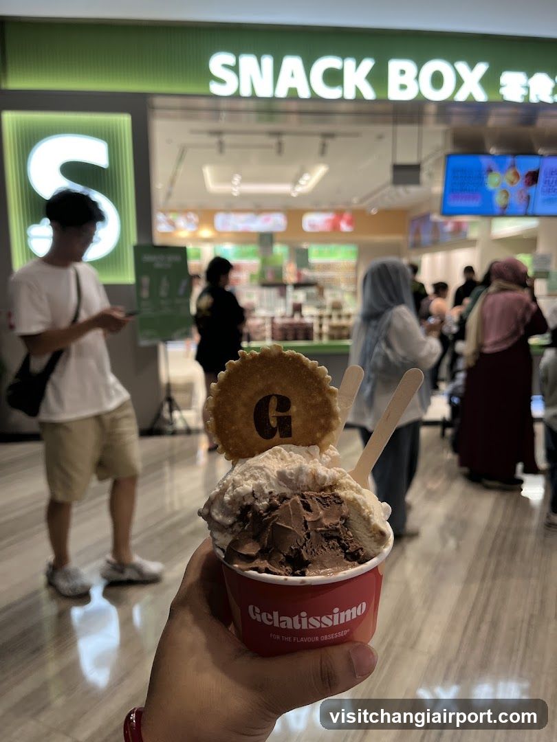 Snack Box Store Interior with Gelatissimo Ice Cream