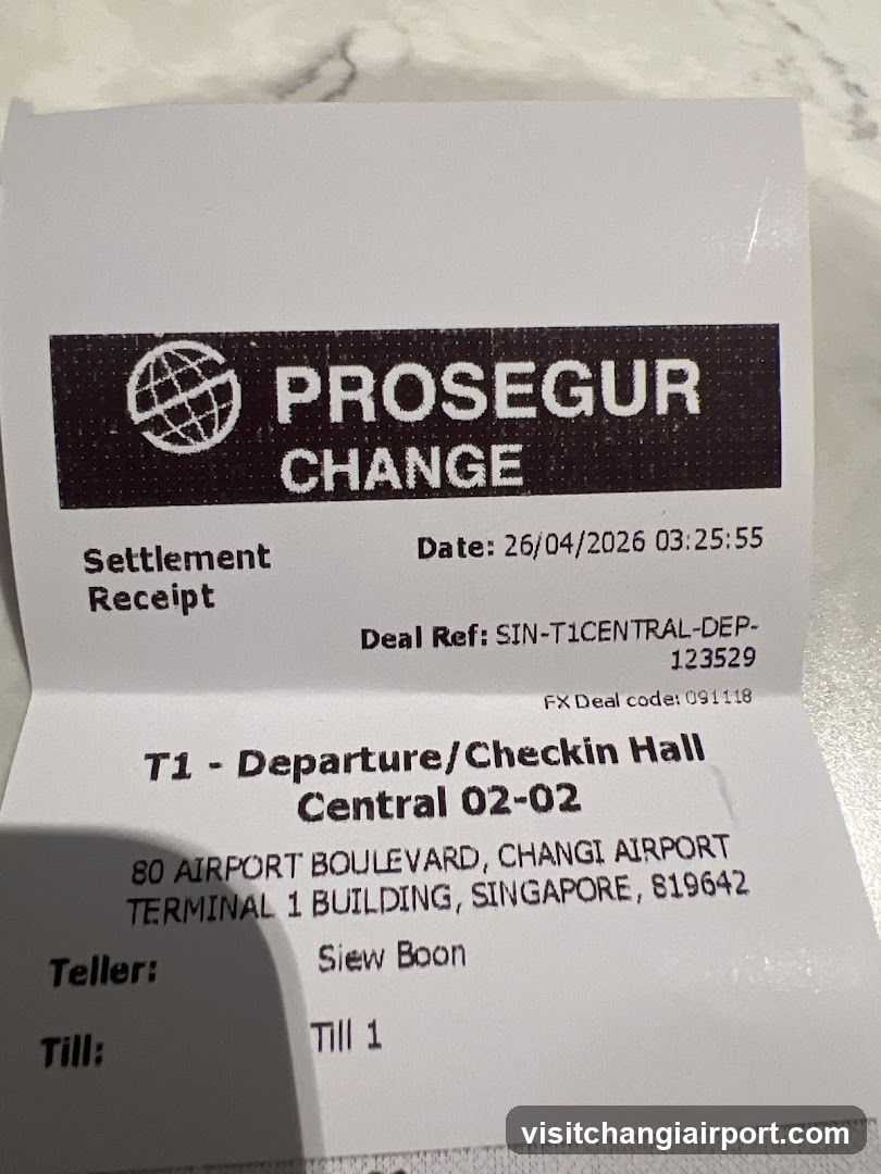Proseguar Change Receipt