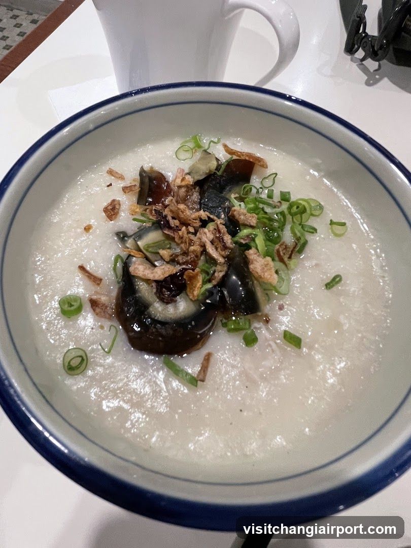 Congee with toppings