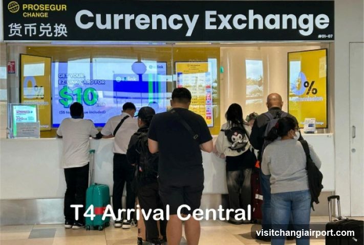 Currency Exchange Counter at T4 Arrival Central