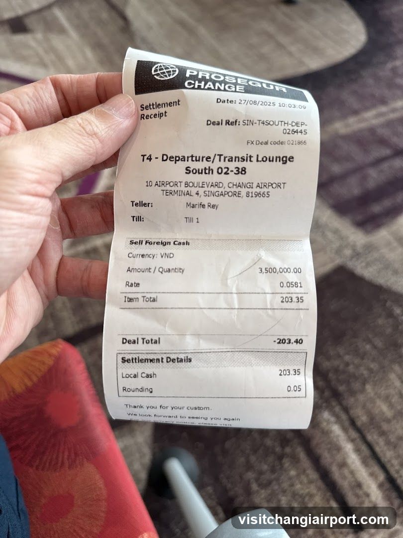 Foreign Exchange Receipt