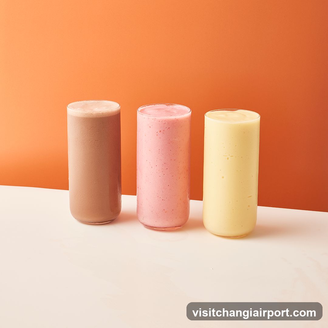 Three Smoothies on a Table