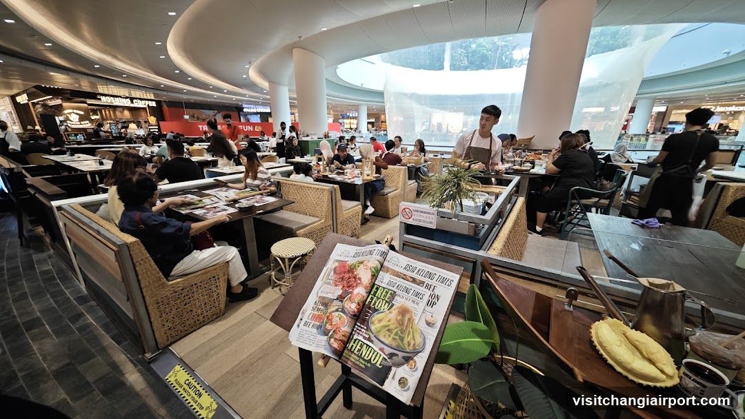 Restaurant Interior with Menu Display