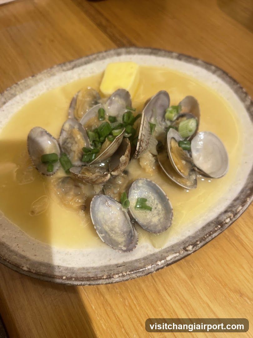 Clam Soup with Butter and Scallions