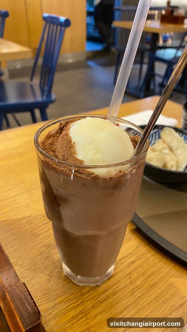 Chocolate Drink with Ice Cream