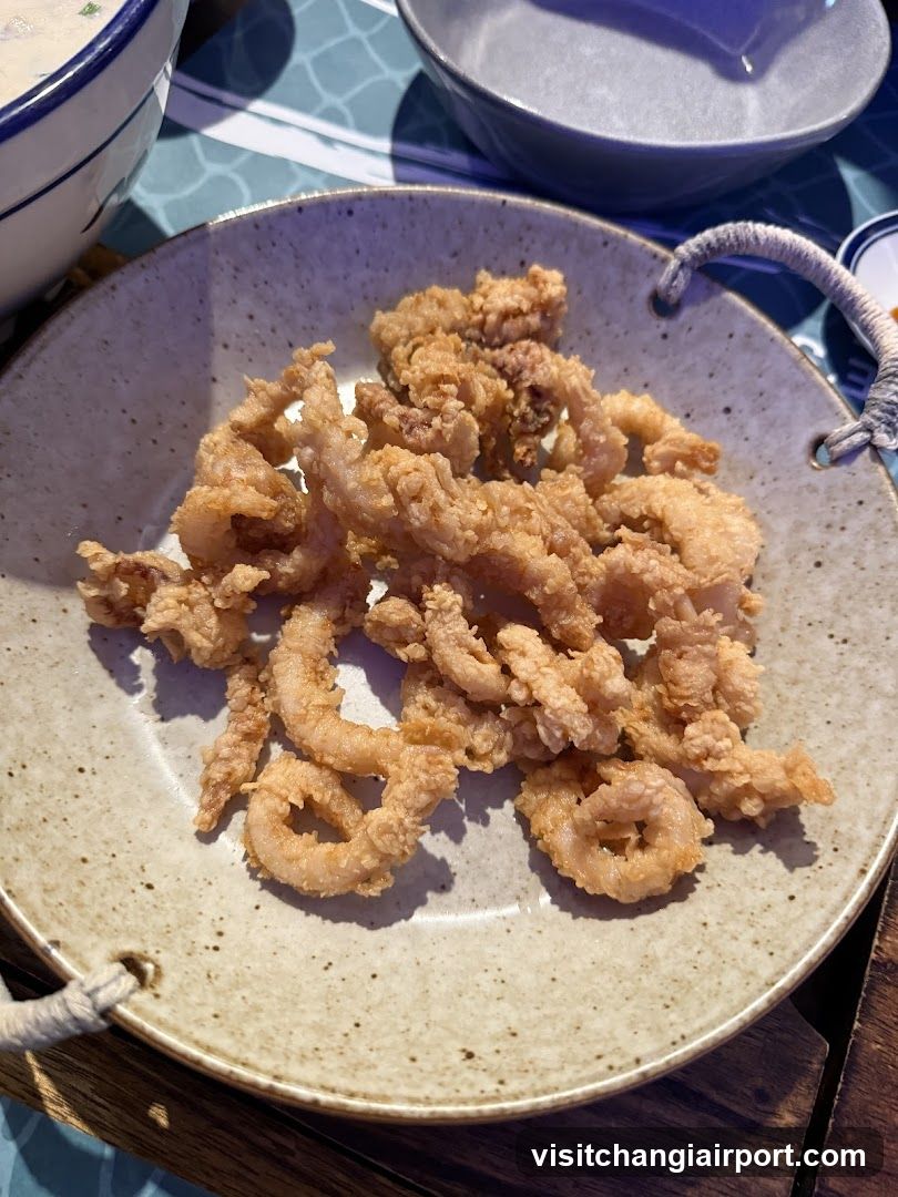 Fried Squid on a Plate