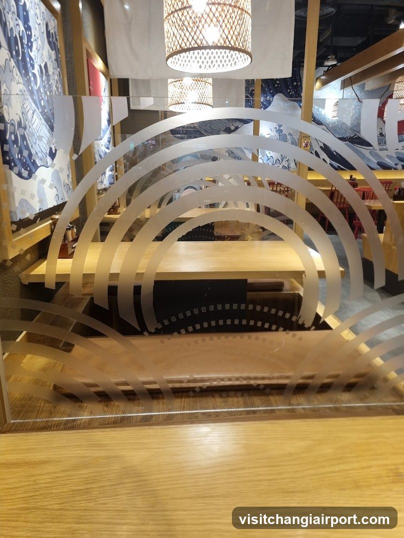 Interior of a Japanese-style restaurant or cafe