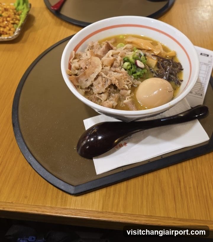 Ramen Bowl with Halved Egg and Tofu