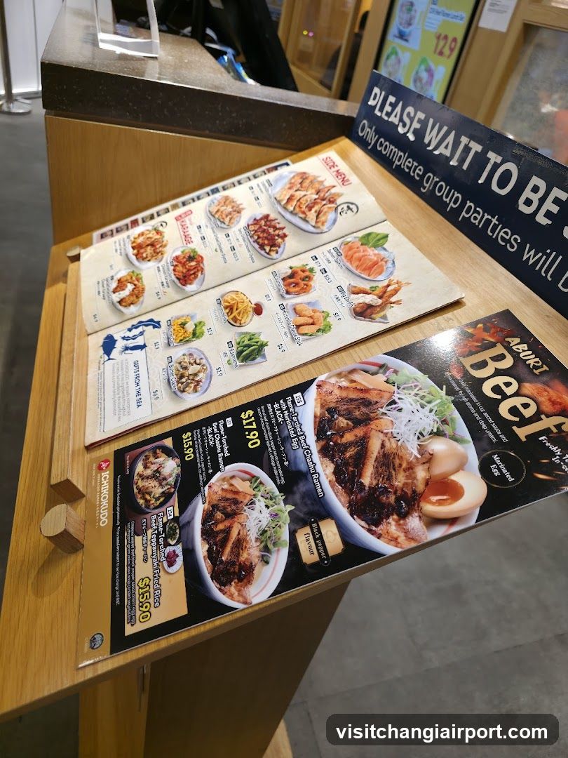 Food Menu Display Stand