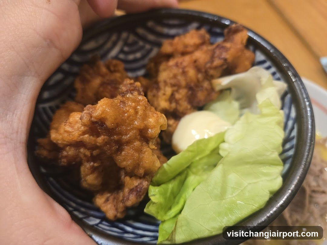 Fried Chicken Bowl with Lettuce and Mayo