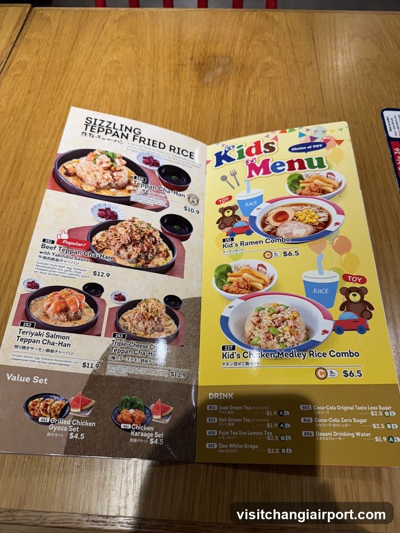 Sizzling Teppan Fried Rice & Kids Menu
