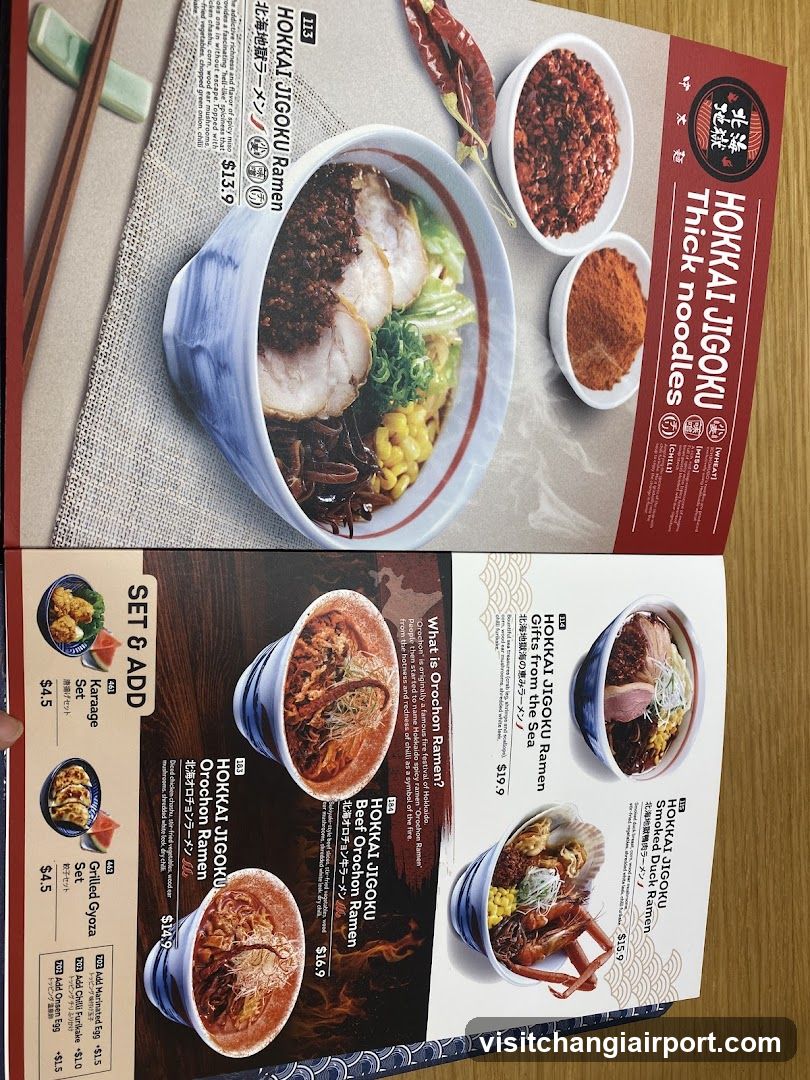 Hokkaido Ramen Menu
