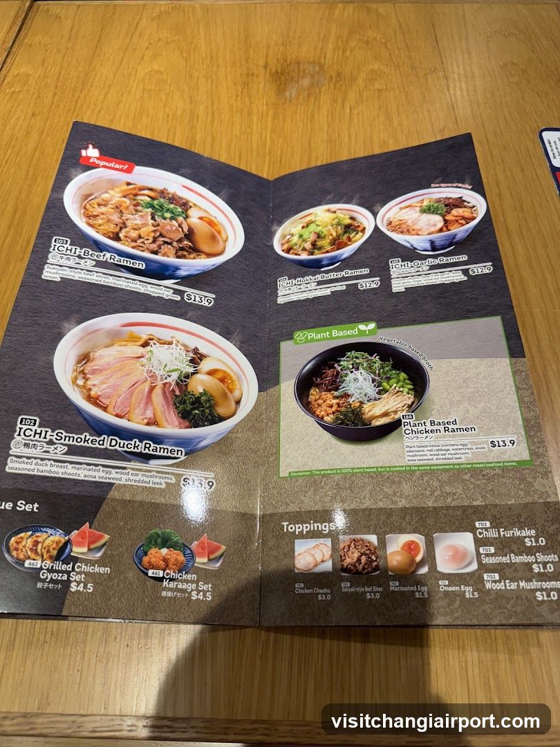 Ramen Menu