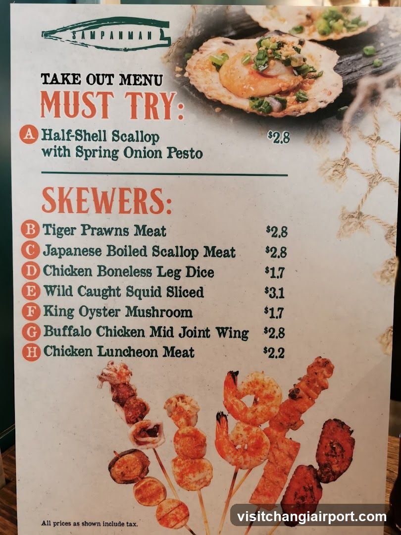 Sampahan Take Out Menu