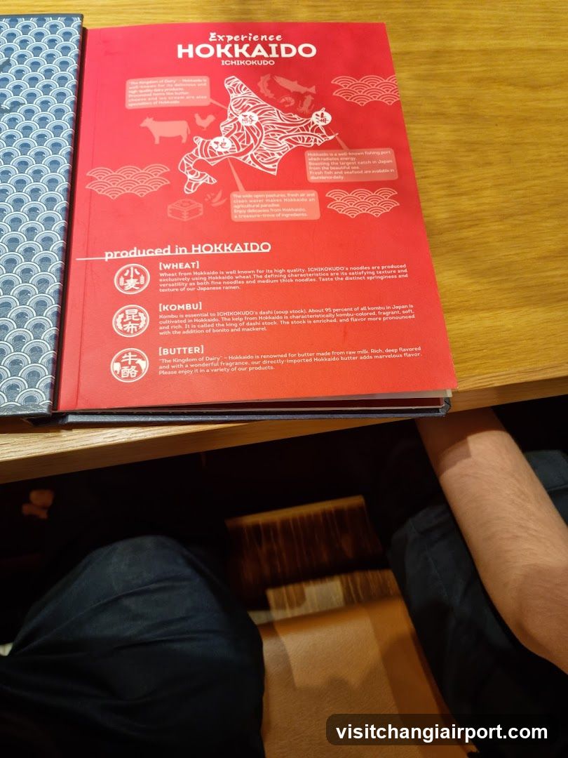 Hokkaido Ramen Menu Page