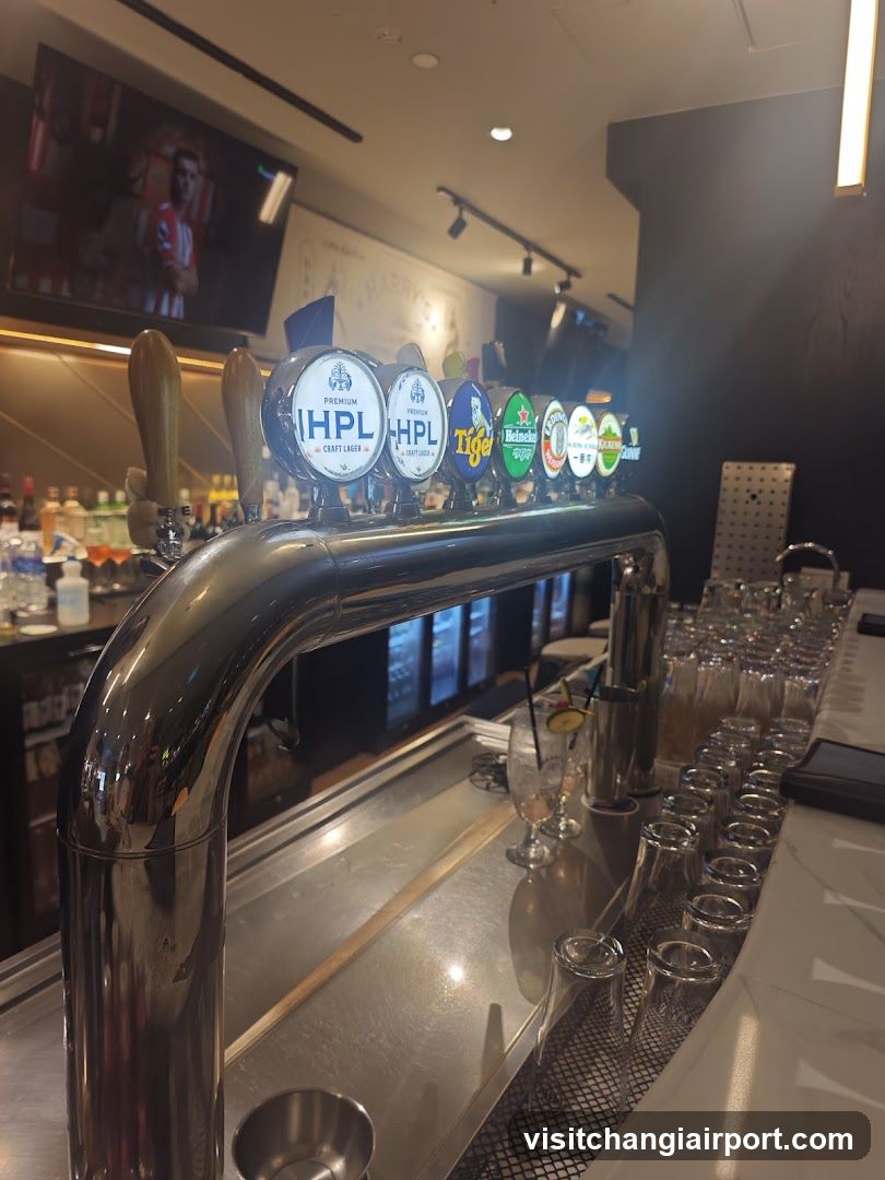 Bar Interior with Beer Taps