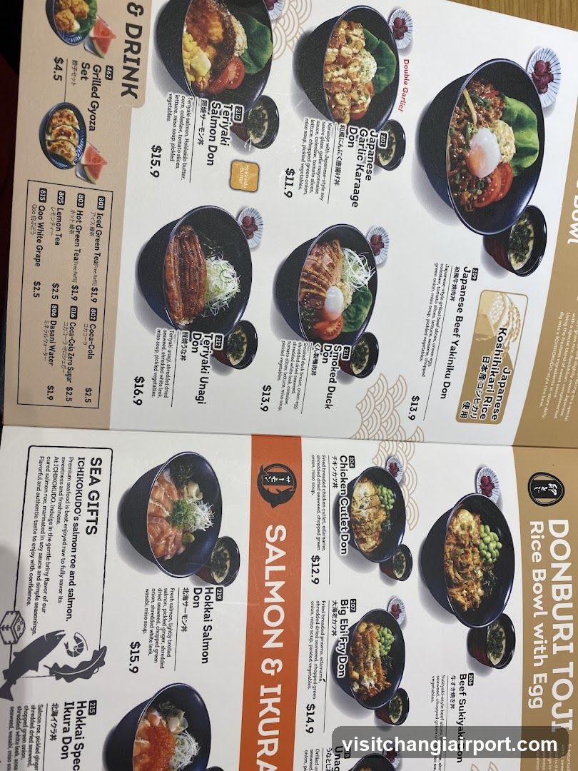Donburi Toji Menu