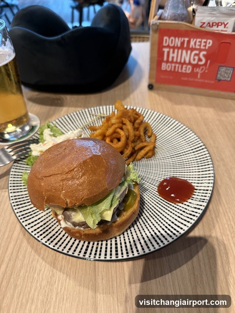 Burger and Fries Meal