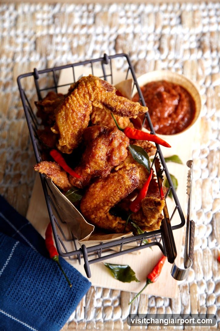 Fried Chicken Wings with Chili Sauce