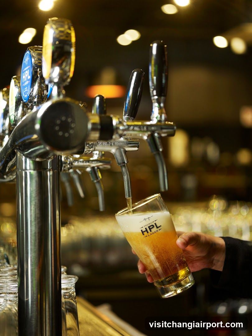 Beer Pouring at Bar