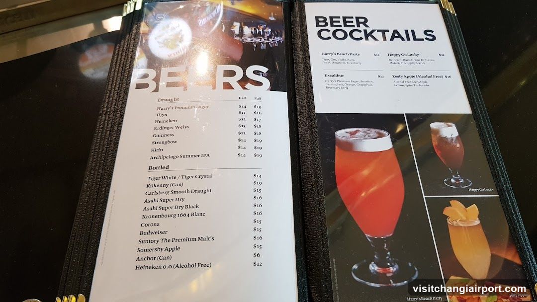 Beer and Beer Cocktails Menu