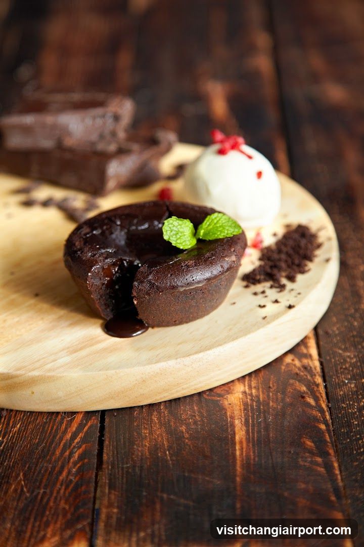 Chocolate Lava Cake with Ice Cream