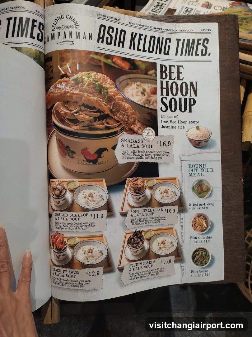 Asia Kelong Times Menu Page