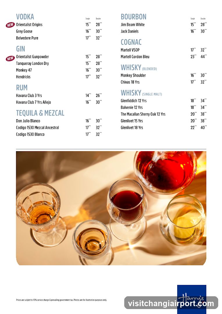 Harry's Bar Menu