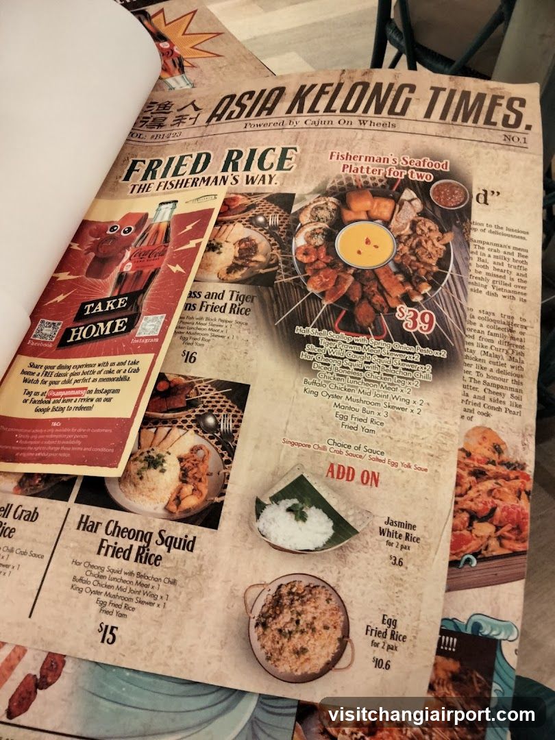Asian Restaurant Menu Spread