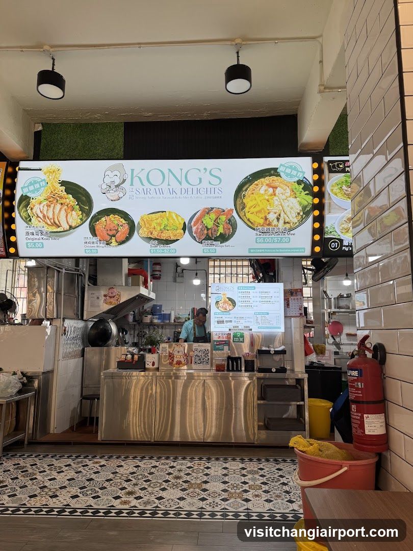 Kong's Sarawak Delights Food Stall Interior