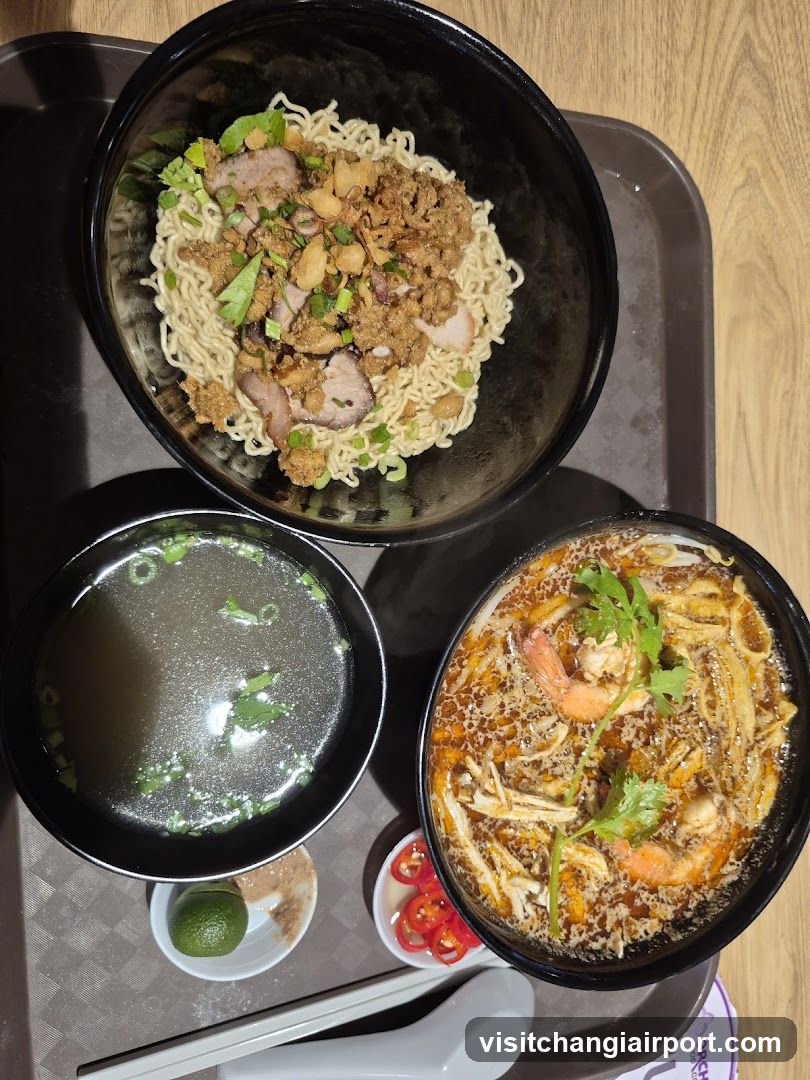 Noodle Meal with Side Dishes