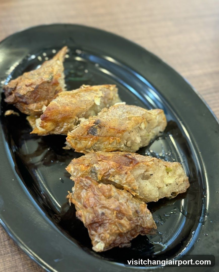 Fried Food on Black Plate
