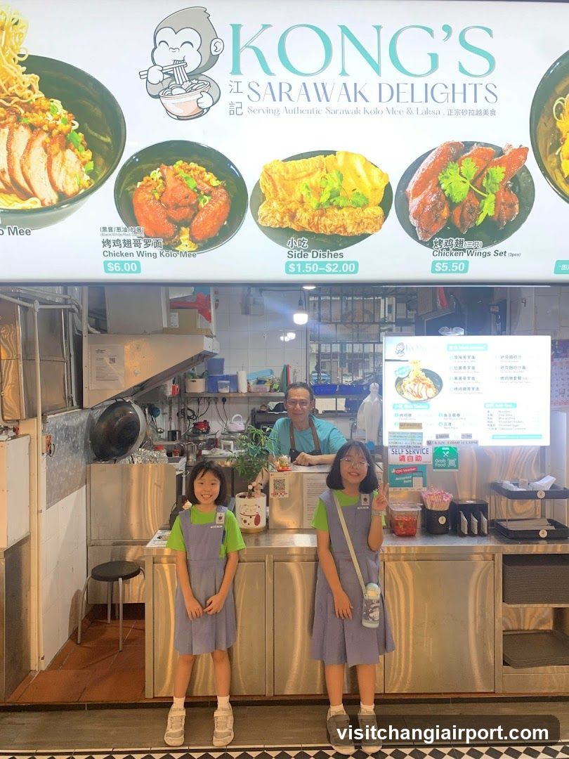 Kong's Sarawak Delights Food Stall Interior
