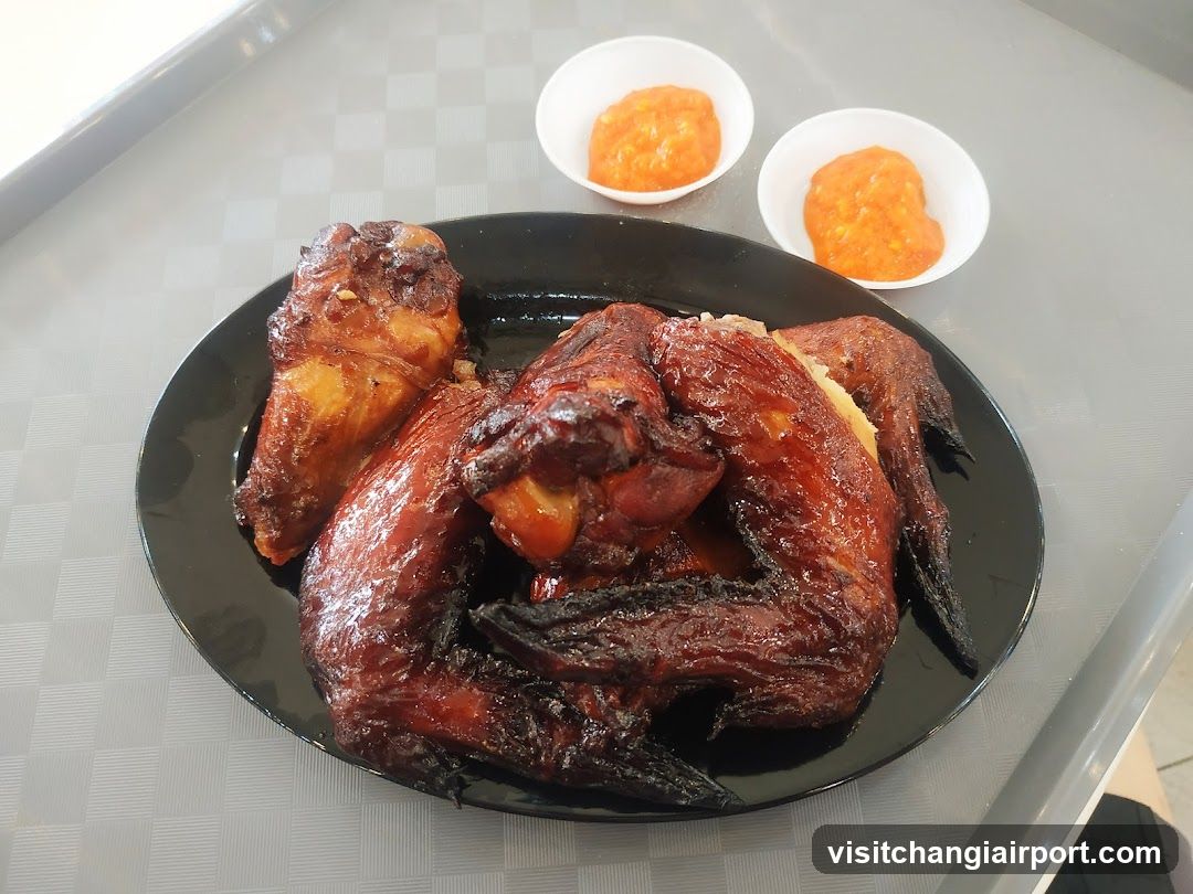 Roasted Chicken with Dipping Sauce