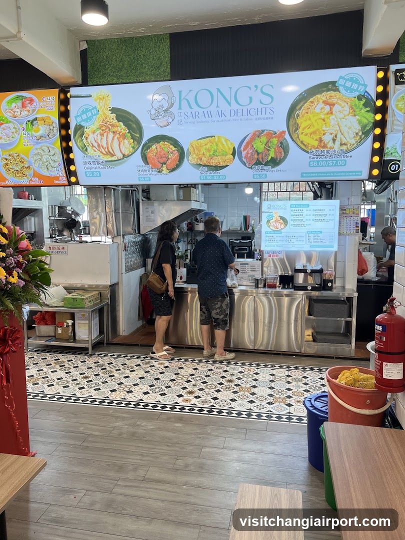 Kong's Sarawak Delights Food Stall Interior